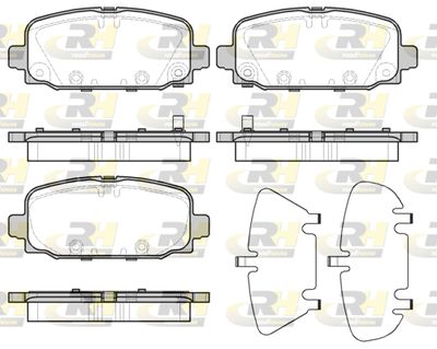 Комплект тормозных колодок, дисковый тормоз ROADHOUSE 21796.02 для JEEP COMPASS