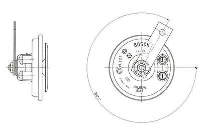 BOSCH 0 320 043 007 Звуковой сигнал для VW TOUAREG (CR7)