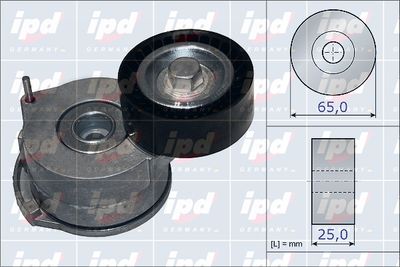 IPD 15-3900 Натяжитель ремня генератора  для PEUGEOT  (Пежо Ркз)