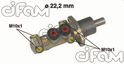 CIFAM 202-198 Ремкомплект главного тормозного цилиндра  для CITROËN ZX (Ситроен Зx)