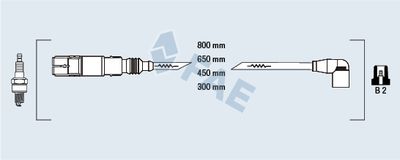 Комплект проводов зажигания FAE 85874 для VW BORA