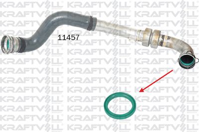 Уплотнительное кольцо, трубка нагнетаемого воздуха KRAFTVOLL GERMANY 10031221 для RENAULT FLUENCE