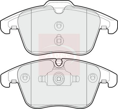 APEC Brake Pad Set, disc brake PAD1602
