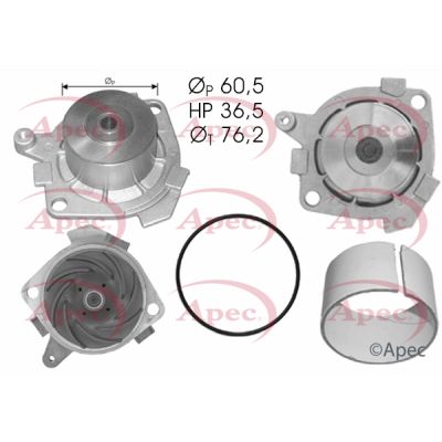 Water Pump, engine cooling APEC AWP1487