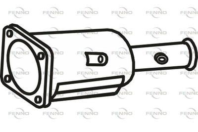 Filtr sadzy / filtr cząstek stałych, układ wydechowy FENNO P9987DPF