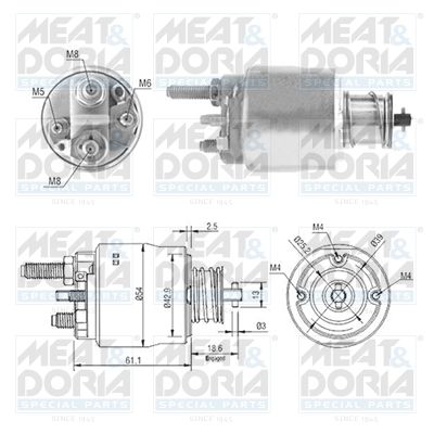 Solenoid, startmotor MEAT & DORIA 46223