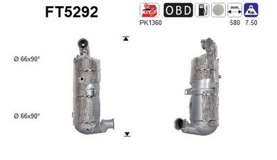 FILTRU FUNINGINE/PARTICULE SIST.DE ESAPAMENT
