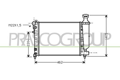 RADIATOR RACIRE MOTOR PRASCO CI022R001