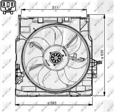 VENTILATOR RADIATOR NRF 47733 2
