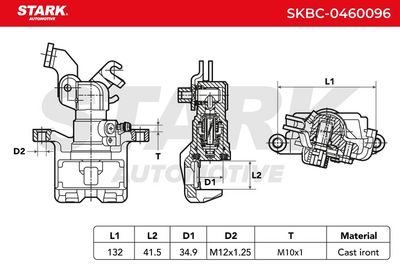 спирачен апарат STARK SKBC-0460096