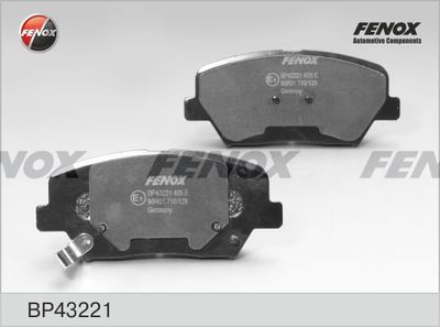 Комплект тормозных колодок, дисковый тормоз FENOX BP43221 для KIA PRIDE