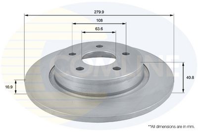 спирачен диск COMLINE ADC1229