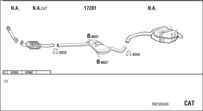 Układ wydechowy WALKER RE35006