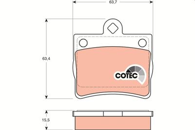 Brake Pad Set, disc brake GDB1283