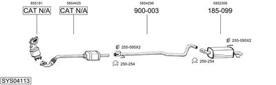SISTEM DE ESAPAMENT BOSAL SYS04113