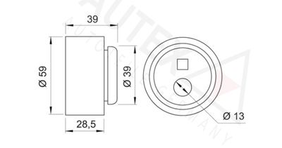ROLA INTINZATOR CUREA DISTRIBUTIE AUTEX 641418 1