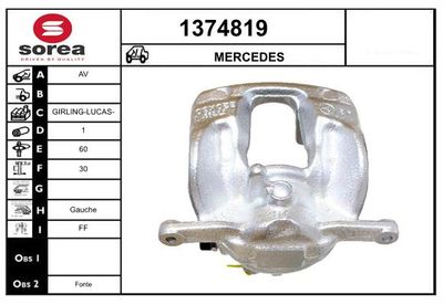 BREMSSATTEL SNRA 1374819