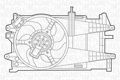 MAGNETI MARELLI 069422038010 Вентилятор системы охлаждения двигателя  для FIAT IDEA (Фиат Идеа)