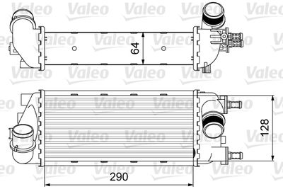 VALEO 818585 Интеркулер  для FIAT PANDA (Фиат Панда)
