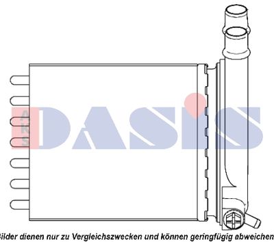 Теплообменник, отопление салона AKS DASIS 089006N для PEUGEOT EXPERT