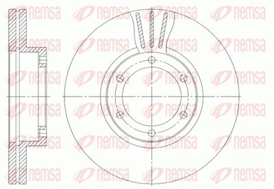 Тормозной диск REMSA 6951.10 для KIA PREGIO