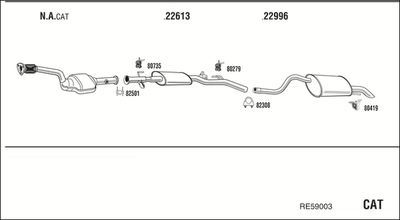 ABGASANLAGE WALKER RE59003