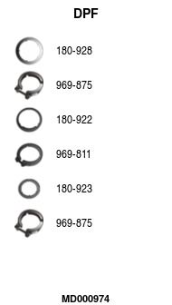 Filtr sadzy / filtr cząstek stałych, układ wydechowy FA1 MD000974