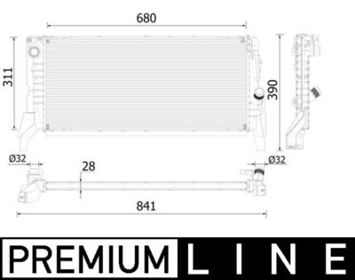 Radiateur - CR2312000P - MAHLE