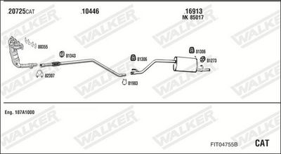 Изпускателна система WALKER FIT04755B