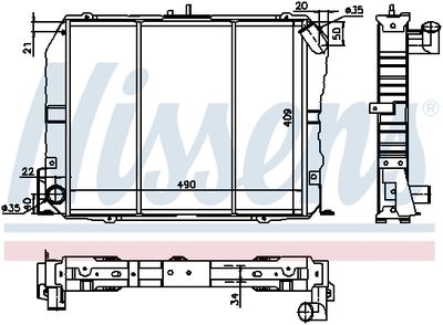 RADIATOR RACIRE MOTOR NISSENS 64737 4