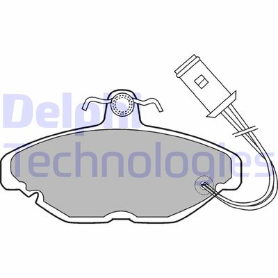 Комплект тормозных колодок, дисковый тормоз DELPHI LP254 для ROVER MONTEGO