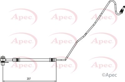 Brake Hose APEC HOS4137