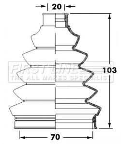 Bellow, drive shaft FIRST LINE FCB6047