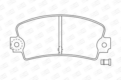 BREMSBELAGSATZ SCHEIBENBREMSE CHAMPION 571243CH 1