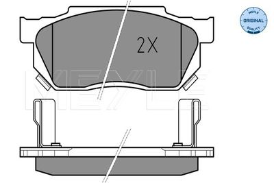 Комплект тормозных колодок, дисковый тормоз MEYLE 025 209 5915 для HONDA PRELUDE
