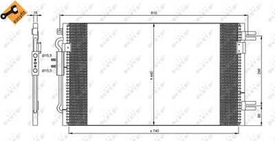 Kondensor, klimatanläggning NRF 35799