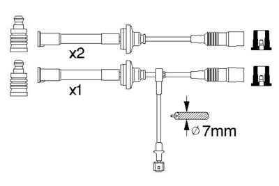 BOSCH Zündleitungssatz