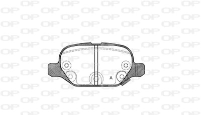 Комплект тормозных колодок, дисковый тормоз OPEN PARTS BPA0727.32 для FIAT PANDA