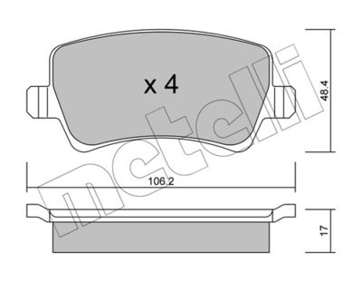 SET PLACUTE FRANA FRANA DISC METELLI 2206760