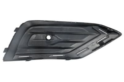 Voorbumper afdekking Voor Links (met latten gaten, met parkeersensor gaten, zwart) past: VOLVO S60 III, V60 II 04.18-