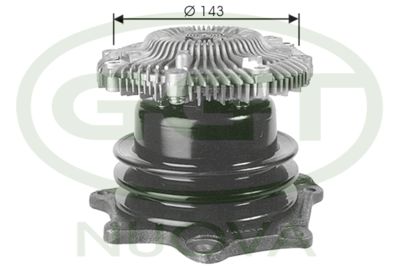 GGT PA12157 Помпа (водяной насос)  для NISSAN TRADE (Ниссан Траде)