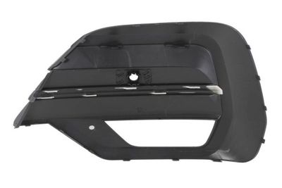 Voorbumper afdekking Voor Rechts (met parkeersensor gaten, plastic, zwart glanzend) past: VW TRANSPORTER T6 03.19-08.24