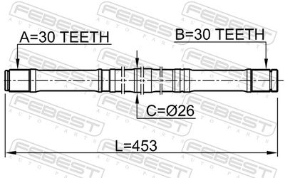 Drive Shaft 0412-CY2MTLH