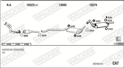 Изпускателна система WALKER AD40312