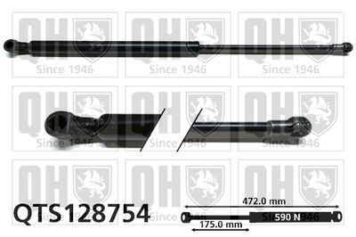 Газовая пружина, крышка багажник QUINTON HAZELL QTS128754 для NISSAN PRIMERA