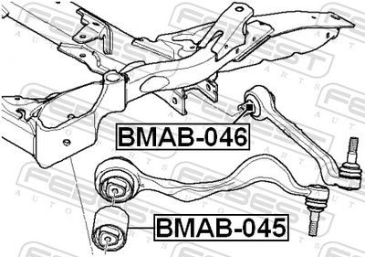 Mounting, control/trailing arm BMAB-046