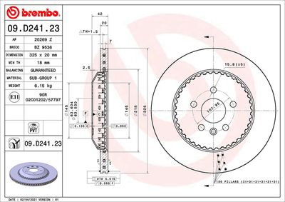 Tarcza hamulcowa AP 20269 Z