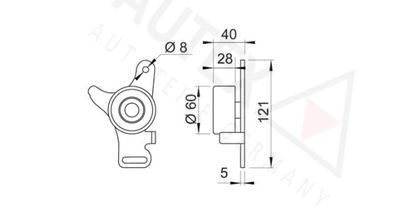 ROLA INTINZATOR CUREA DISTRIBUTIE AUTEX 641600 1