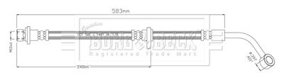 Brake Hose Borg & Beck BBH8912