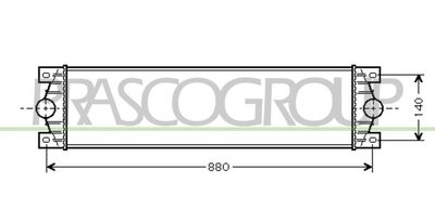 PRASCO DS960N001 Интеркулер  для NISSAN INTERSTAR (Ниссан Интерстар)